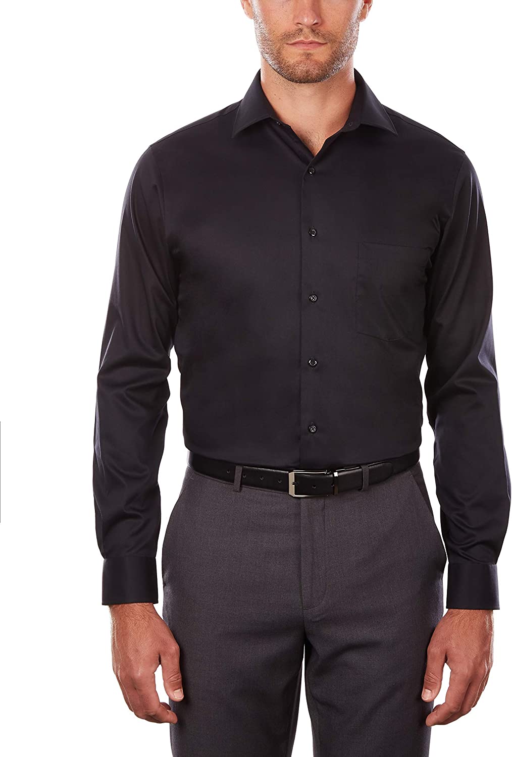 Van Heusen Men's Dress Shirt Regular Fit Flex Collar Stretch Solid