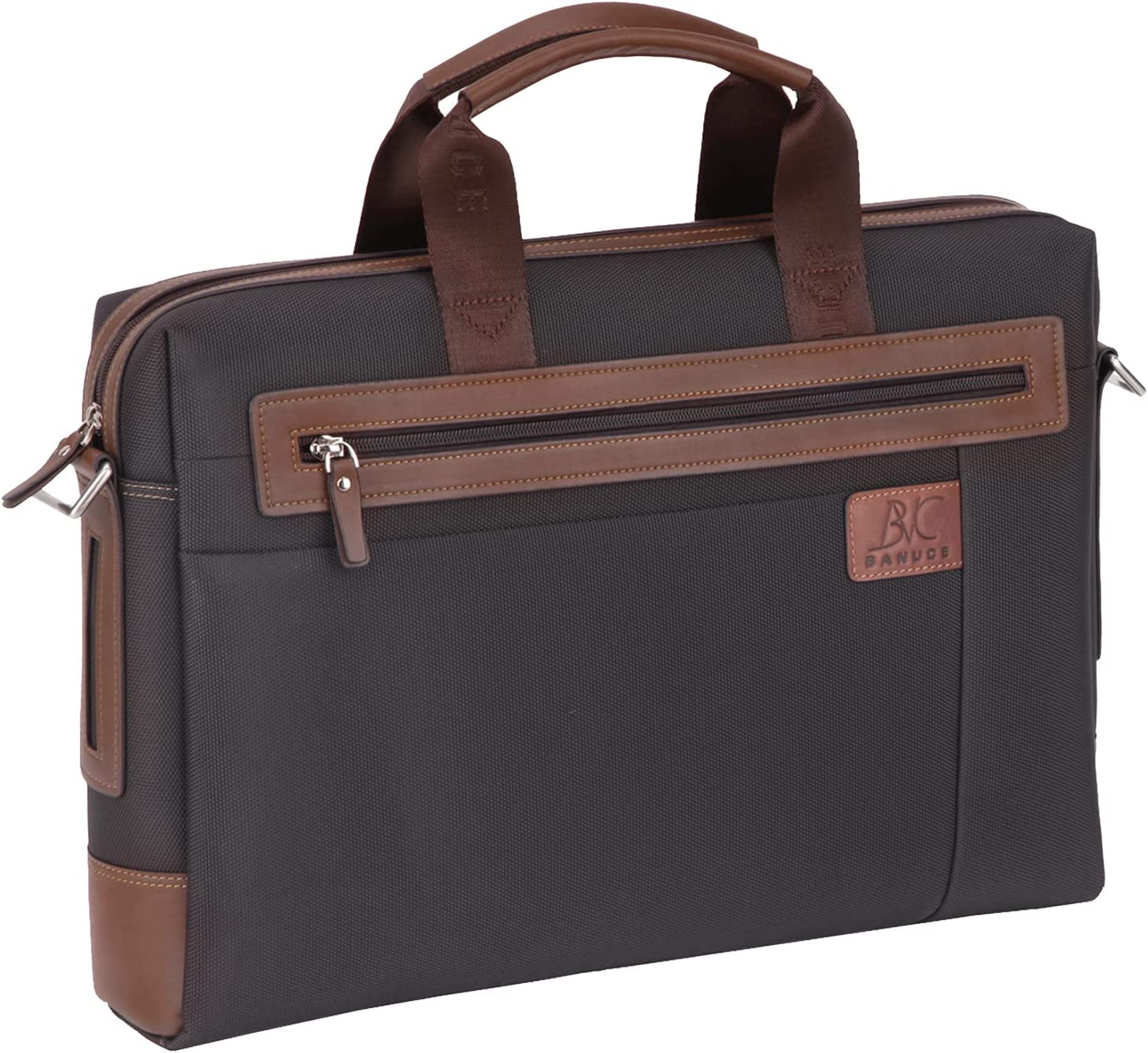 Banuce Waterproof Nylon Briefcase for Men Business Travel 14 Inch Laptop Messenger Bags Satchel Work Bag