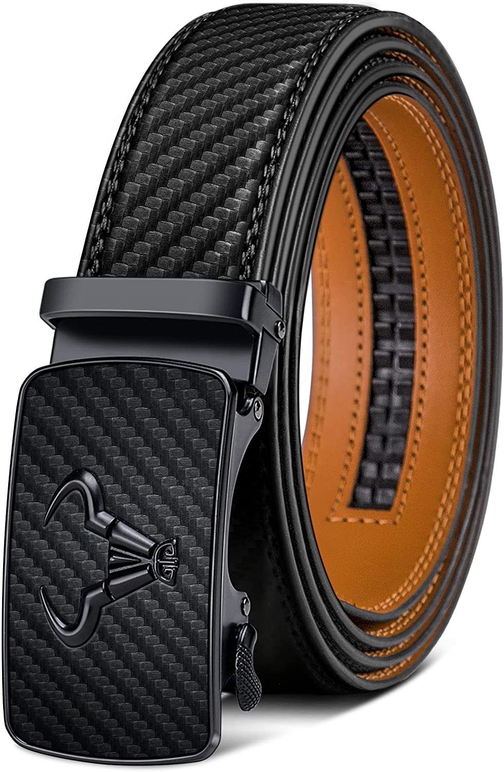 BULLIANT Men's Belt, Brand Ratchet Belt Of Genuine Leather For Men Dress,Size Customized