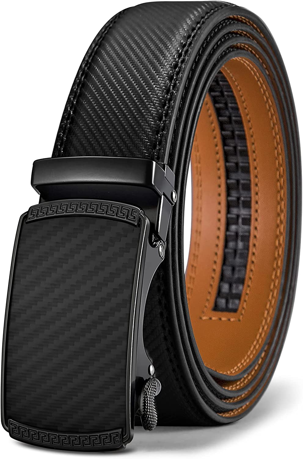 BULLIANT Men's Belt, Slide Ratchet Belt For Men Dress Pant Shirt Oxfords,trim To Fit