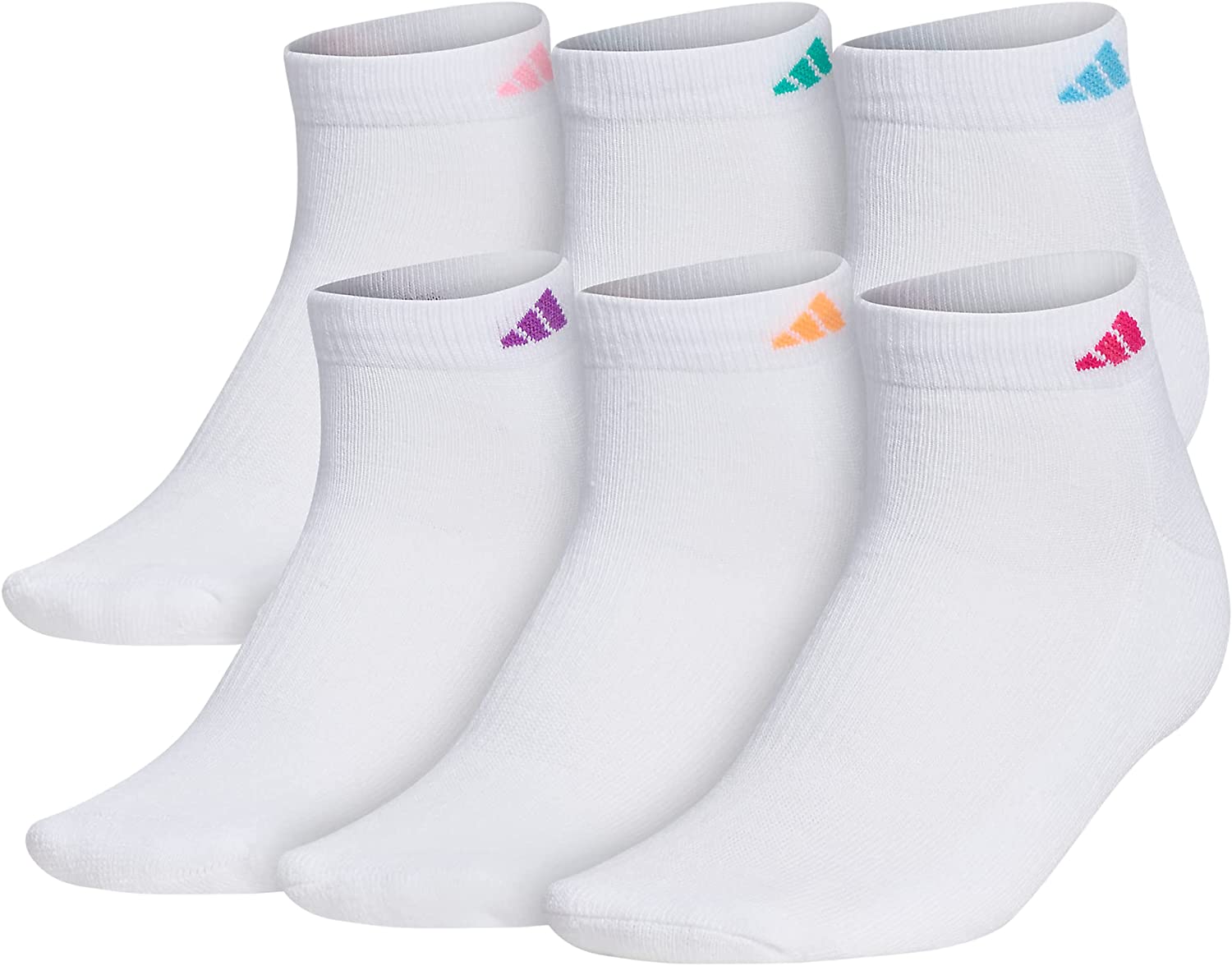 adidas Women's Athletic Cushioned 6-Pack Low Cut
