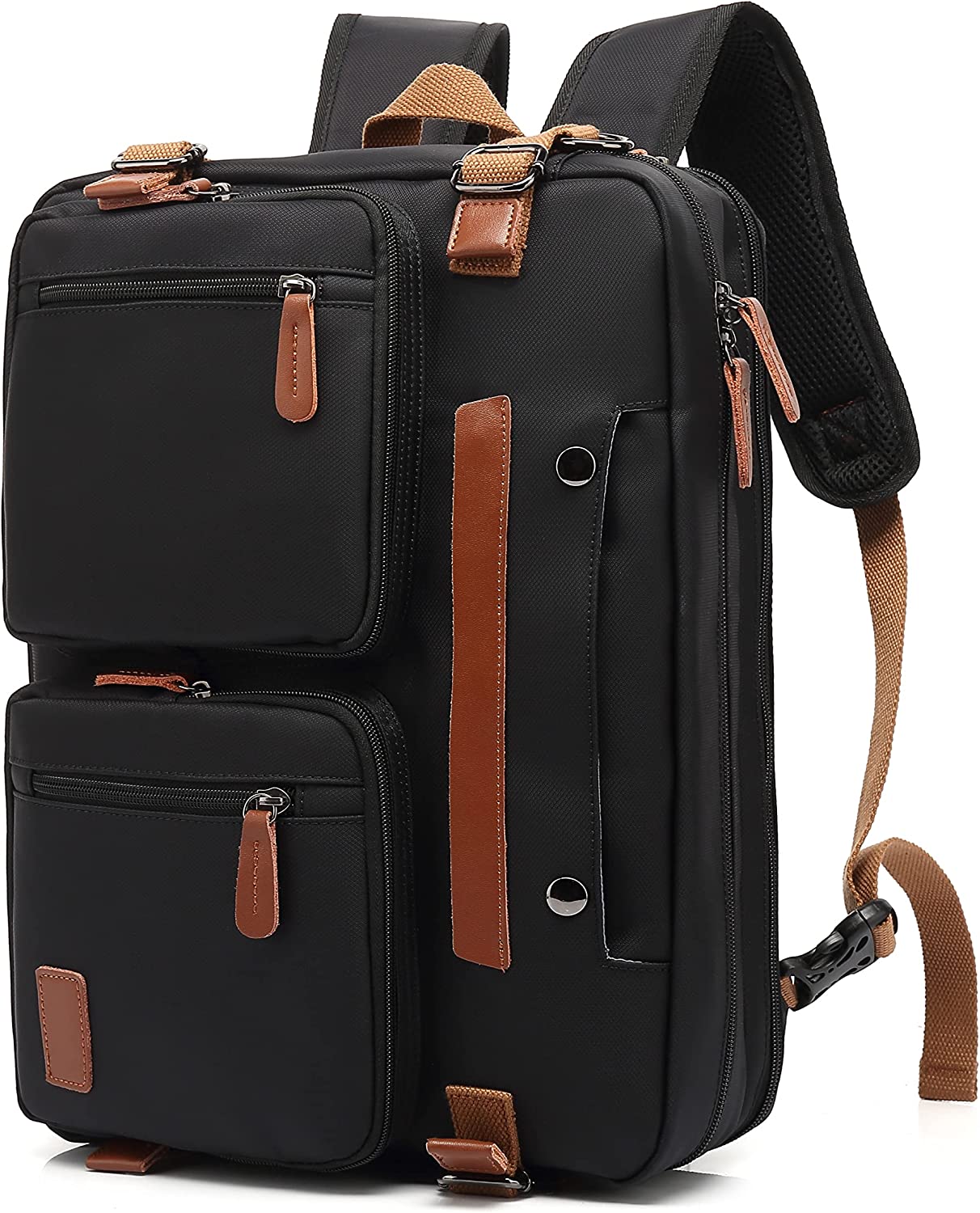 MOLNIA 3 in 1 Laptop Backpack, 17.3 inch Computer Bags for Men, Laptop Backpack for Men, for Travel Bussiness School Men Women, Black