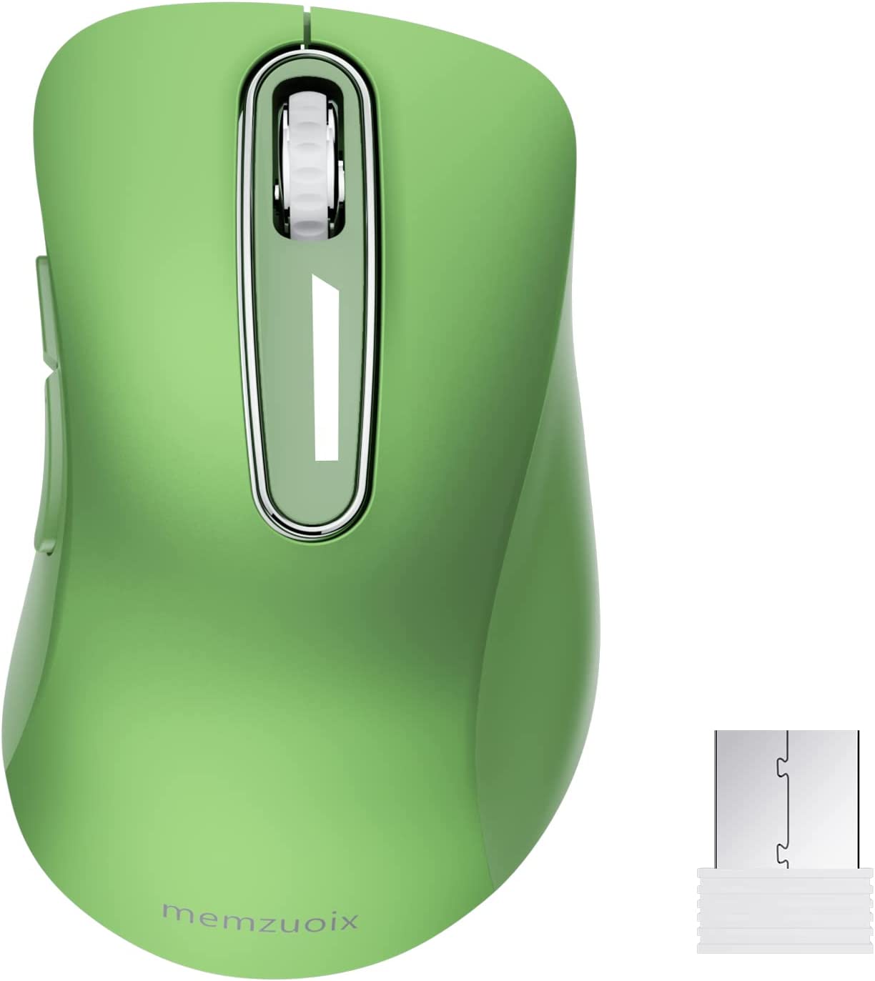 memzuoix 2.4G Wireless Mouse, 1200 DPI Mobile Optical Cordless Mouse with USB Receiver, Portable Computer Mice Wireless Mouse for Laptop, PC, Desktop, MacBook, 5 Buttons, Red