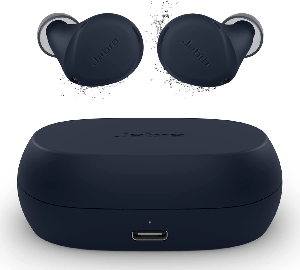 Jabra Elite 7 Active True Wireless— Bluetooth Sports Earbuds Shake Grip for Secure in-Ear Fit — Ultimate Workout Earbuds, Adjustable Active Noise Cancellation, Fast Charging — Navy