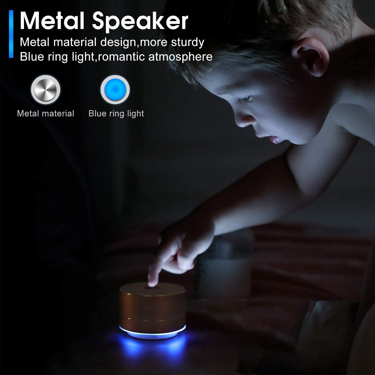 LENRUE A2 Portable Wireless Bluetooth Speaker with Built-in-Mic，Handsfree Call，AUX Line，TF Card，HD Sound and Bass for iPhone Ipad Android Smartphone and More(Rose Gold)