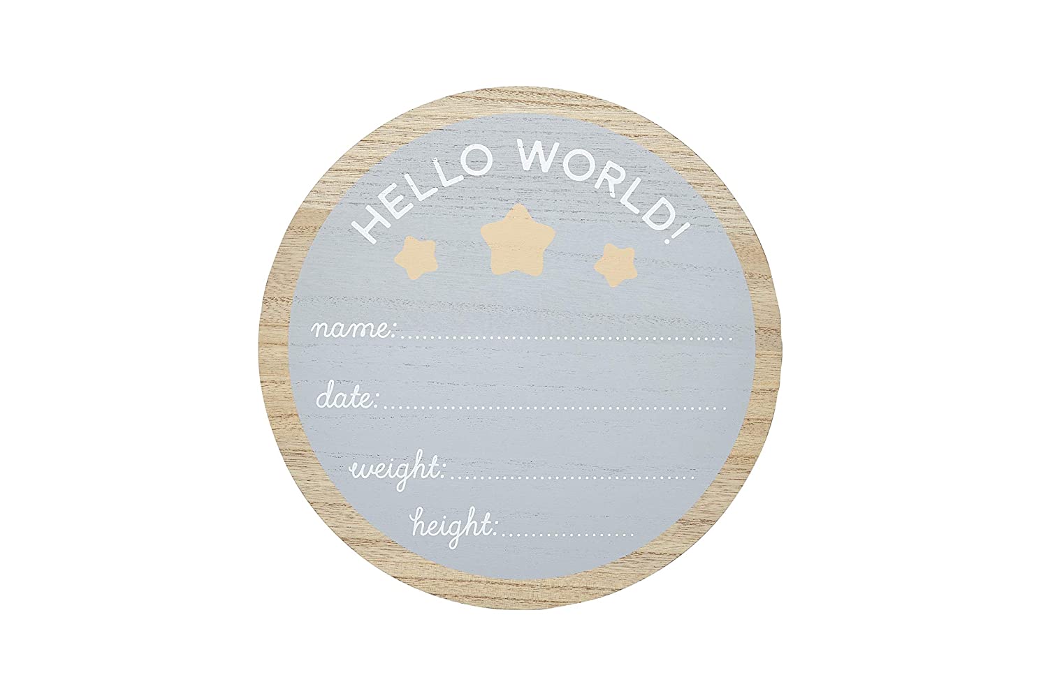 Kate & Milo Baby Monthly Milestone Marker Discs, Reversible Photo Props, Baby Growth and Pregnancy Growth Cards, Wooden