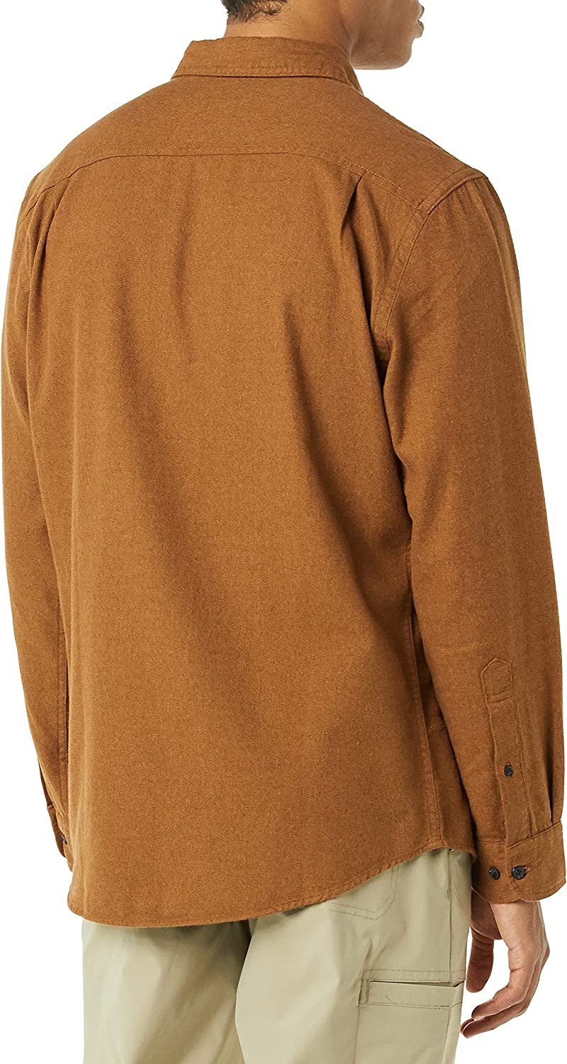  Essentials Men's Slim-Fit Long-Sleeve Two-Pocket Flannel Shirt