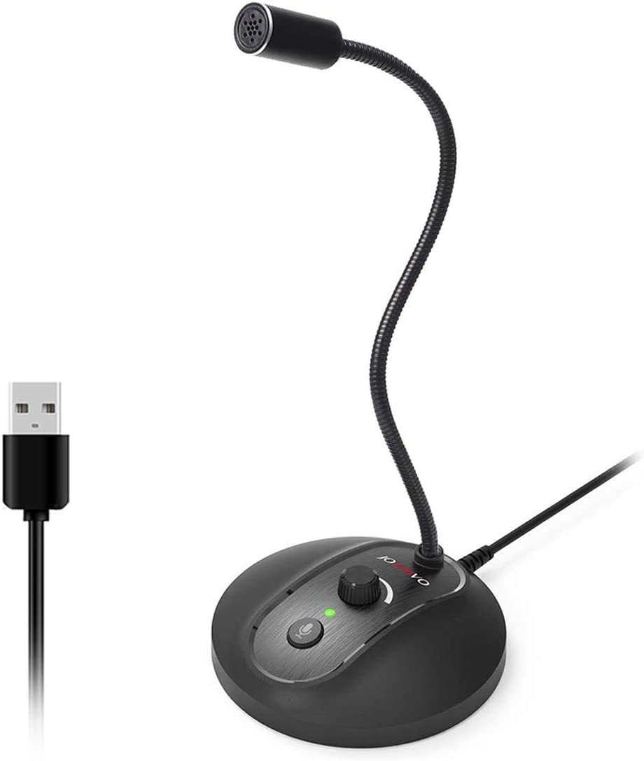 JOUNIVO USB Microphone for Computer, Condenser Microphone with Tripod Stand & Pop Filter. Compatible with PC Laptop Mac OS, Great for Streaming, Podcasts, Twitch, YouTube, Discord