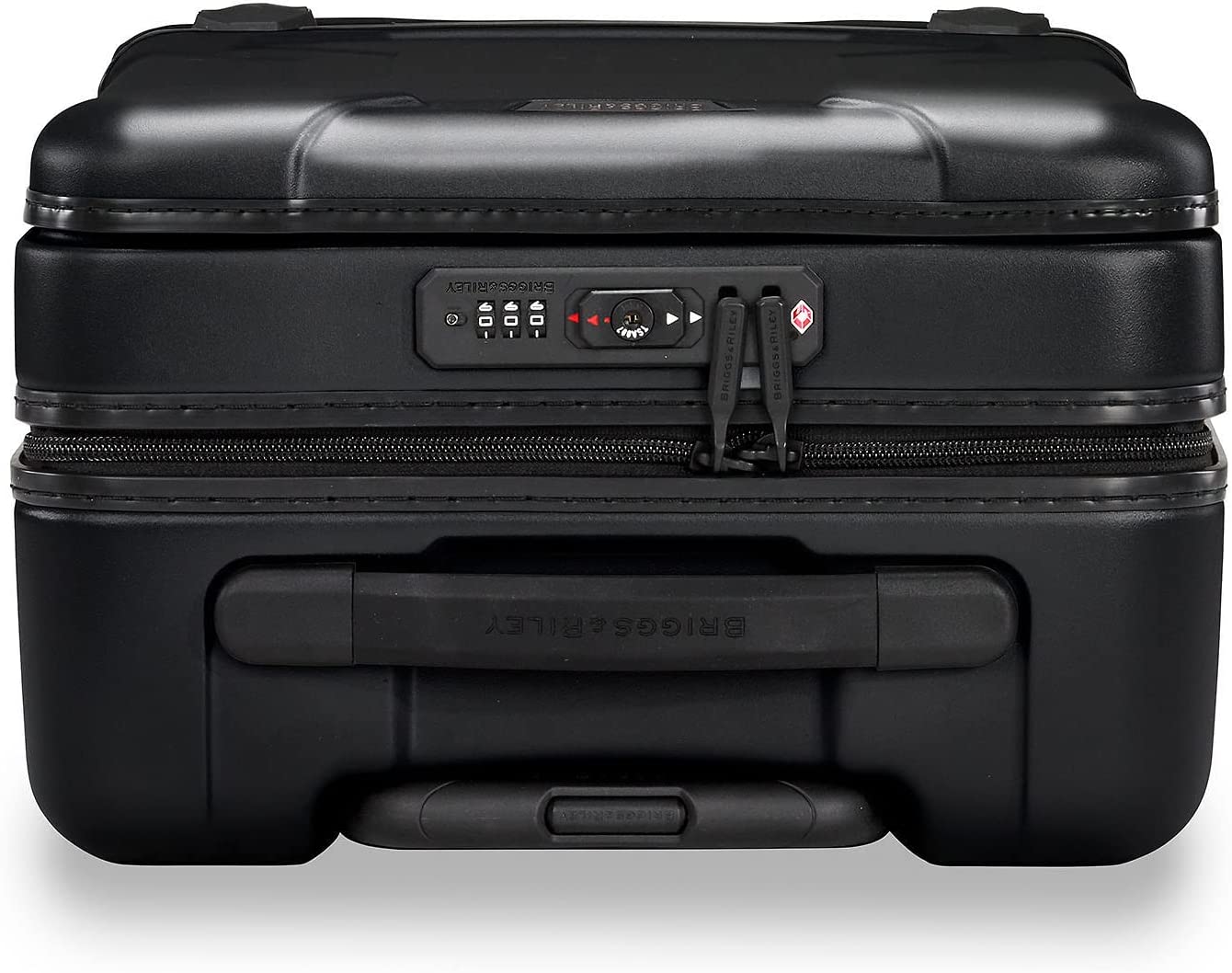 Briggs & Riley Torq Hardside Carry On Luggage with Spinner Wheels 22 inch. USB Charging Port, TSA-Friendly Locks, Easy Access Hinged Front Pocket, Black