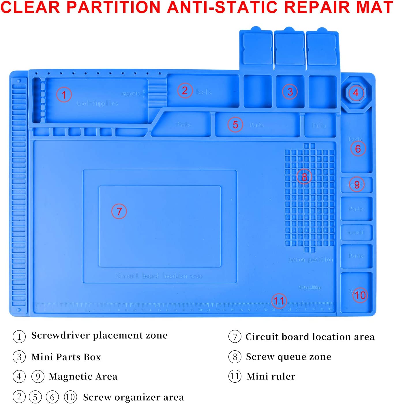 Precision Screwdriver Set Phone Repair Tool Kit, 130 In 1 DIY Repair Kit With Anti Static Mat ESD Safe Wristband, Magnetic Driver Kit for Electronics/Computer/Pad/Laptop/PC/Xbox/PS4/Camera (BLACK)