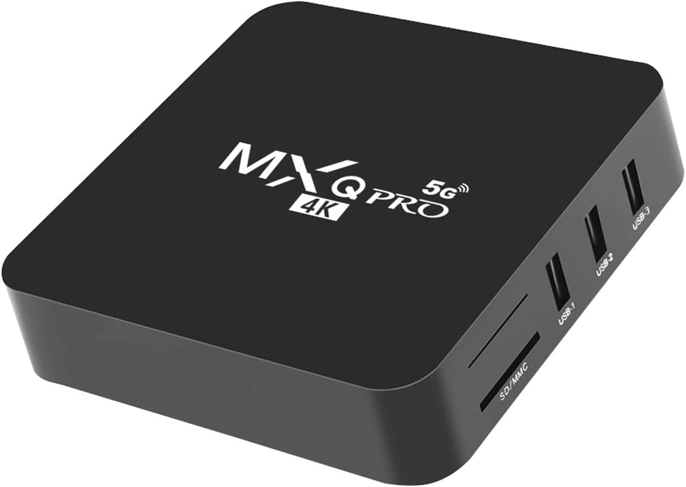 MXQ Pro 5G Android 11.1 TV Box 2026 Upgraded Version Ram 2GB ROM 16GB Android Smart Box H.265 HD 3D Dual Band 2.4G/5.8G WiFi Quad Core Home Media Player