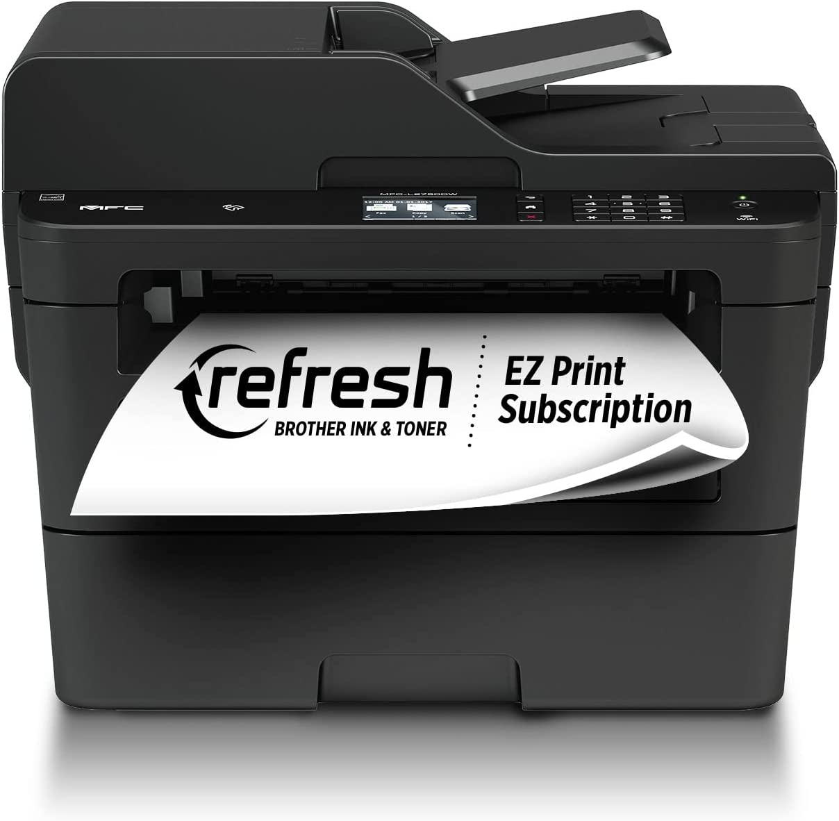 Brother Compact Monochrome Laser All-in-One Multi-function Printer, MFCL2750DWXL, Up to Two Years of Printing Included, Refresh Subscription and  Dash Replenishment Ready