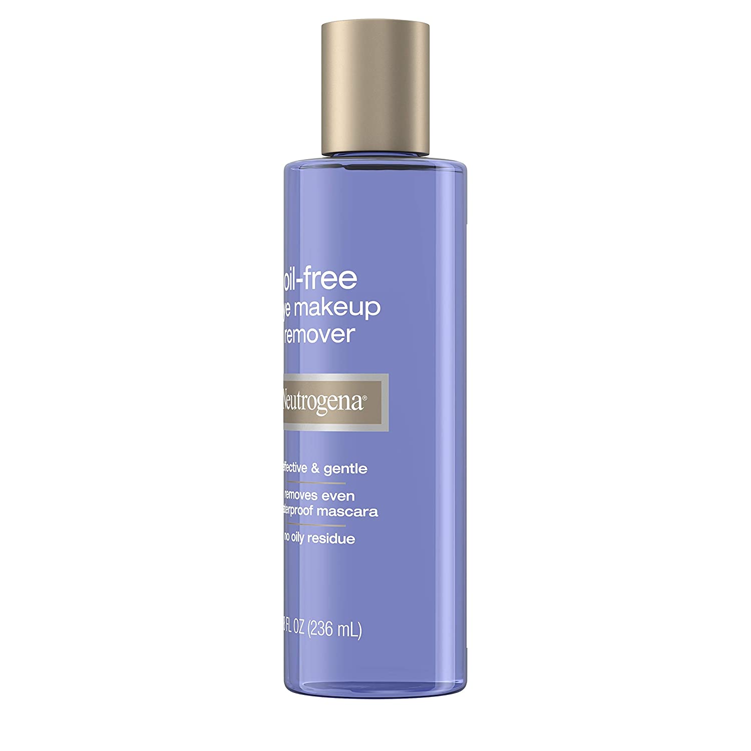 Neutrogena Gentle OilFree Eye Makeup Remover Cleanser for Sensitive Eyes NonGreasy Remover Removes Waterproof Mascara Dermatologist Ophthalmologist Tested, 8 Fl Oz