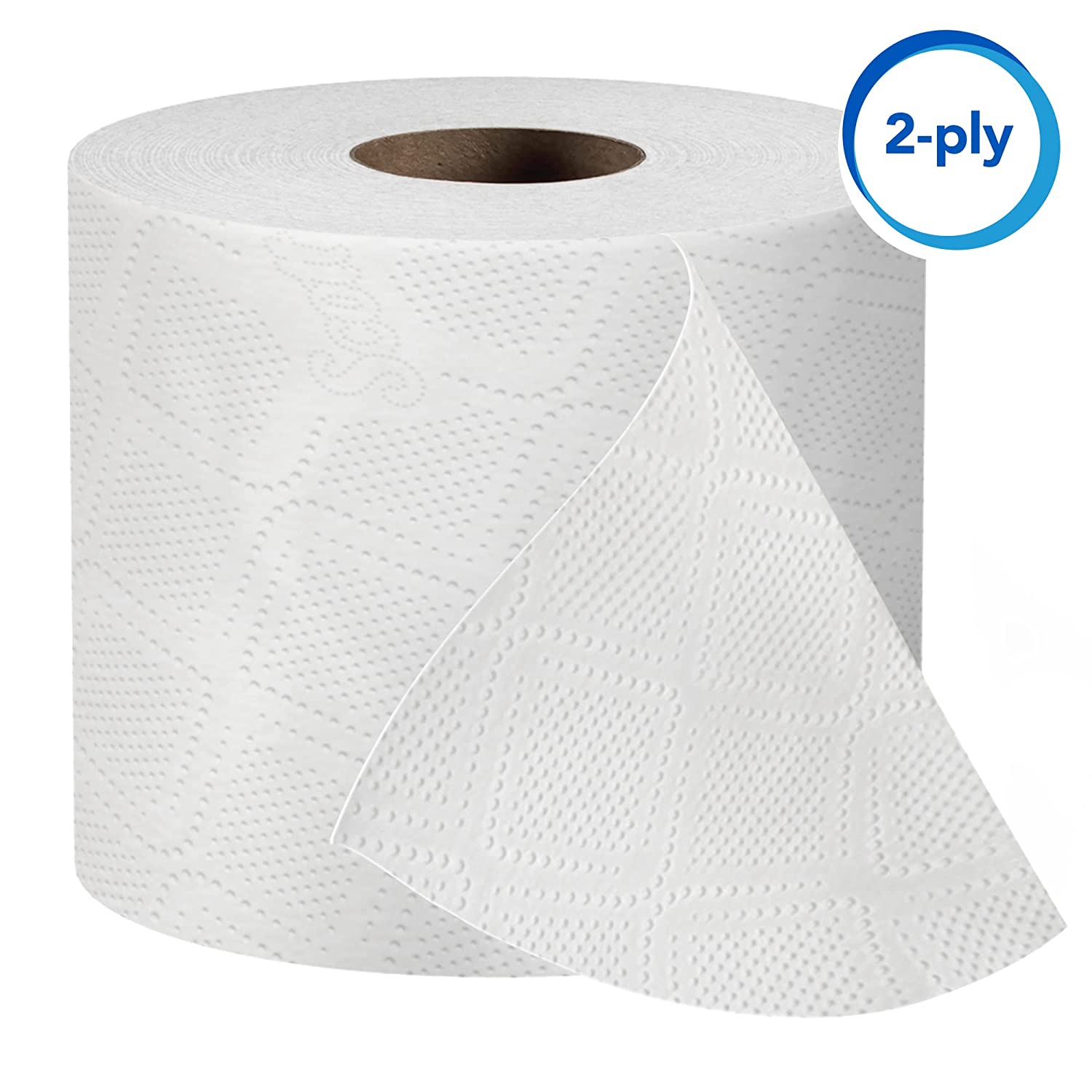 Scott® Professional 100% Recycled Fiber Standard Roll Bathroom Tissue (13217)， 2-Ply， White， 80 Rolls / Case， 473 Sheets / Roll， 37，840 Sheets / Case
