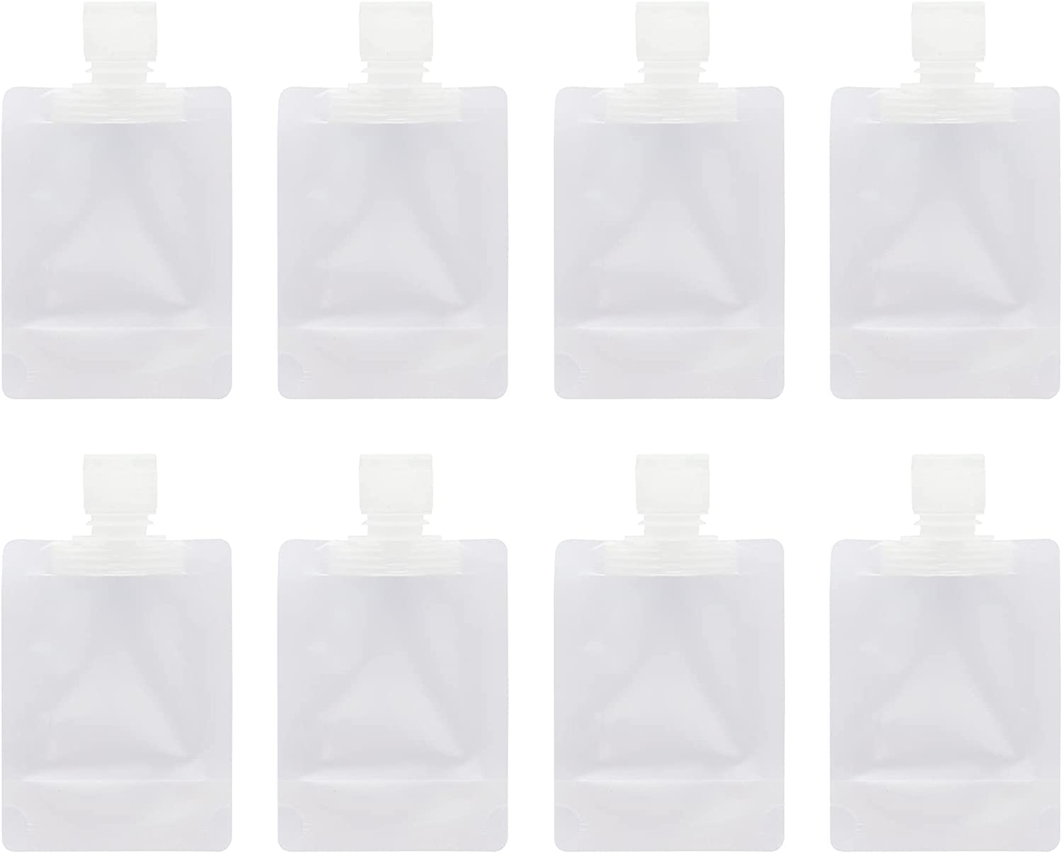 RIIEYOCA 12 Piece Portable Travel Liquid Clear Plastic Empty Packaging Bag, With funnel, dropper, brush, Used for shampoo/shower gel/hand sanitizer/daily necessities,etc.(Mixed suit)