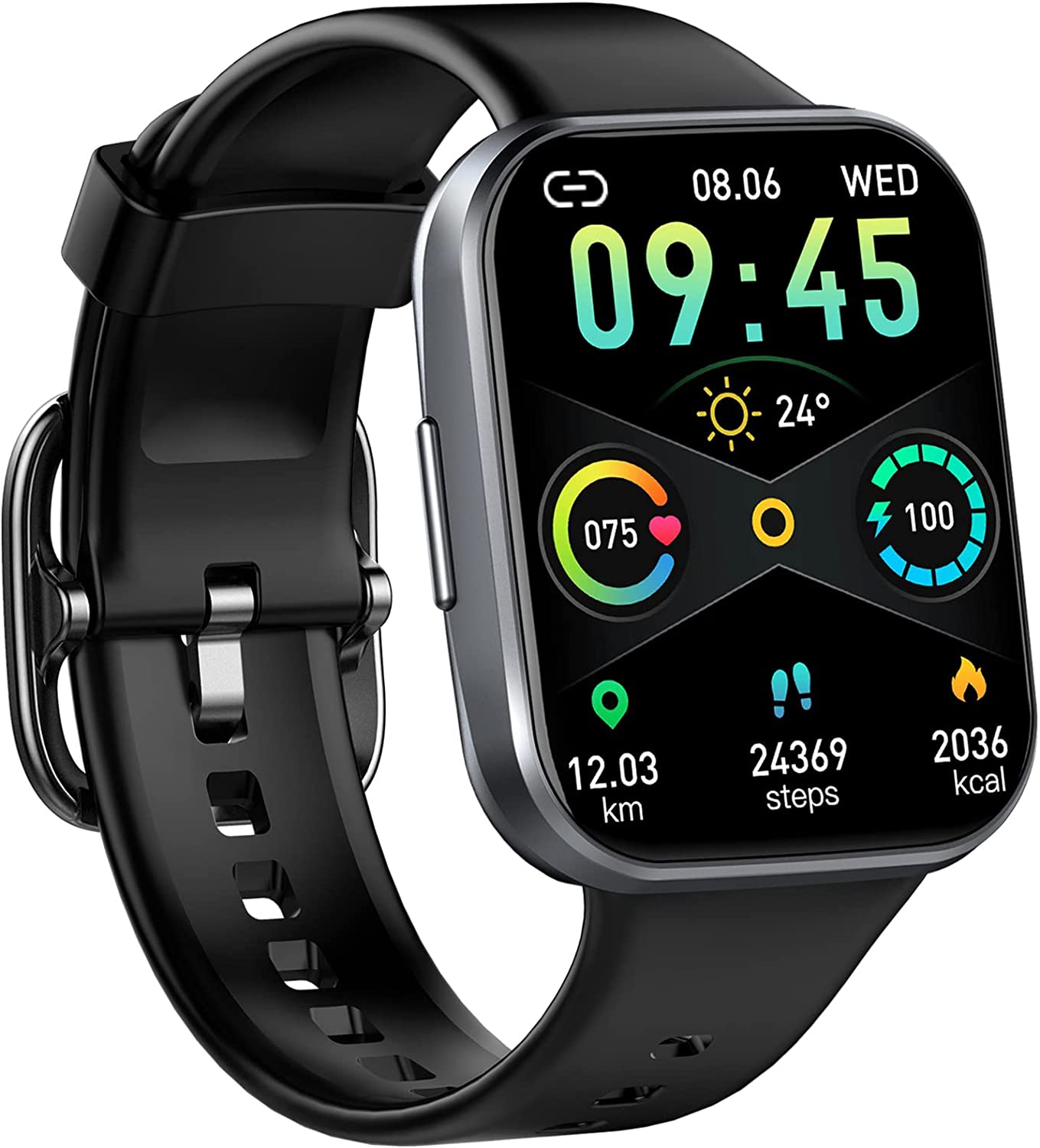 Smart Watch for Men Women， Fitness Tracker 1.69" Touch Screen Smartwatch Fitness Watch 25 Sports IP68 Waterproof， Heart Rate/Sleep Monitor/Pedometer/Calories， Activity Tracker for Android iPh