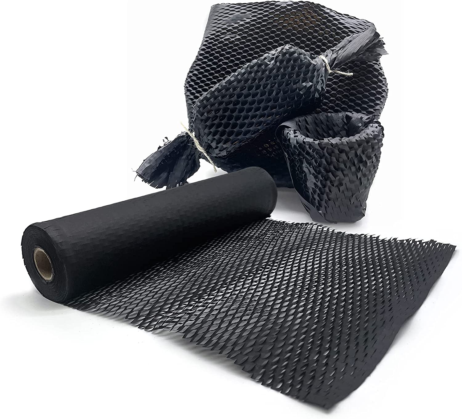 Honeycomb Packing Paper， 12" x 105' Honeycomb Cushioning Wrap Roll for Moving Shipping Packaging Gifts， Recyclable Honeycomb Paper Moving Supplies Bubble Paper Wrapping Protective Roll