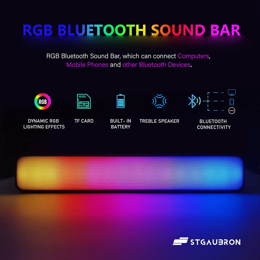 STGAubron Gaming PC,Intel Core i7 3.4G up to 3.9G,32G,1TB SSD,GeForce GTX1660Ti 6G GDDR6,WiFi,BT 5.0,RGB Fan x 6,RGB Keybaord&Mouse&Mouse Pad,RGB Bluetooth Sound Bar,RGB Bluetooth Gaming Mic,W10P64
