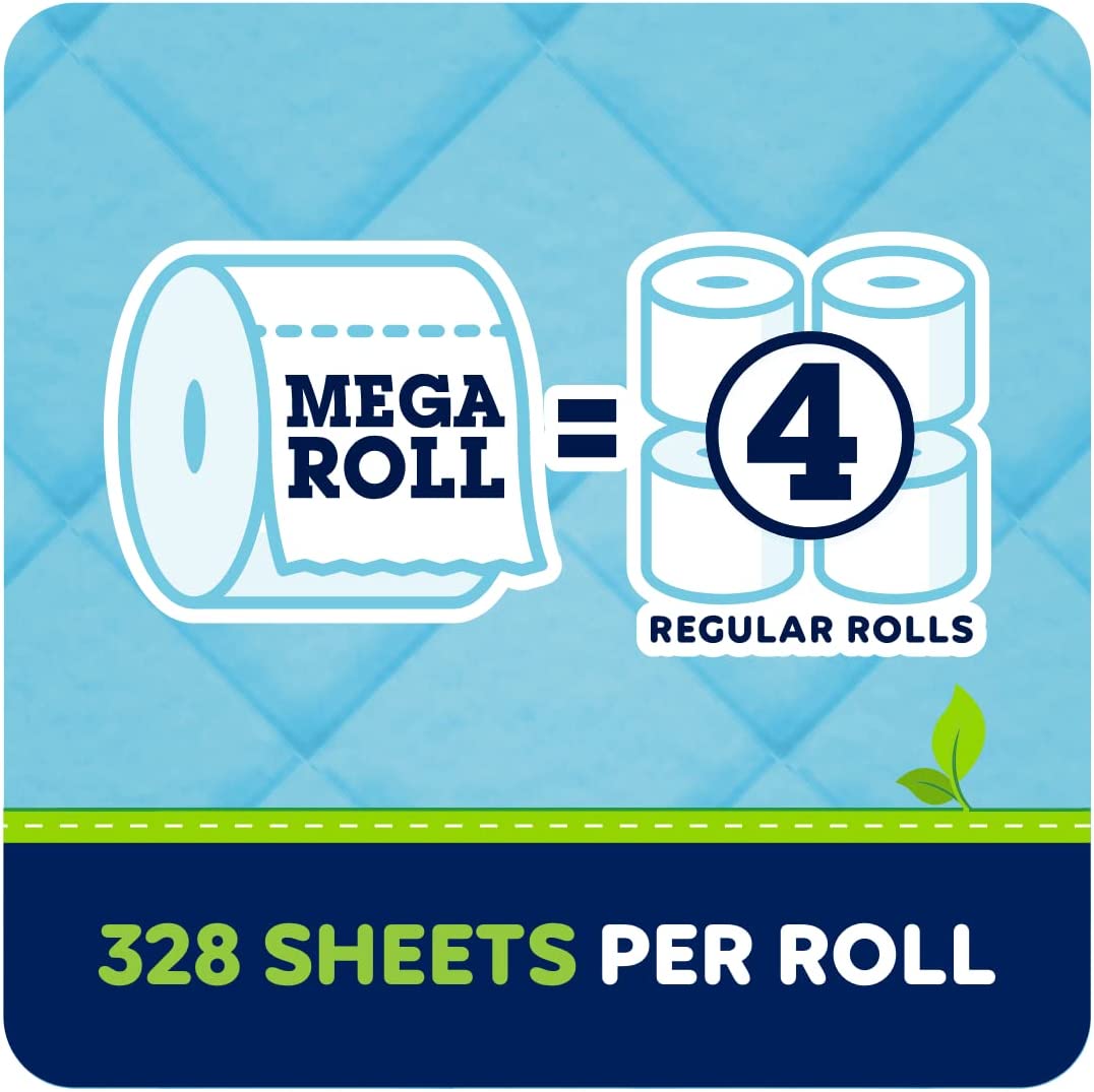 Quilted Northern Ultra Soft & Strong® Toilet Paper, 32 Mega Rolls = 128 Regular Rolls, 2-ply Bath Tissue (Pack of 1)
